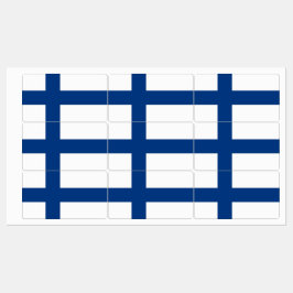 フィンランド国旗のある愛国的なラベル ラベル