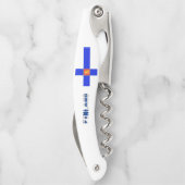フィンランド国旗のコート・オブ・アーム ソムリエナイフ (裏面)
