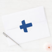 フィンランド国旗のシール ラウンドシール (封筒)