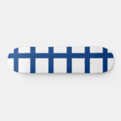フィンランド国旗のスケートボード スケートボード (横)
