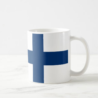 フィンランド国旗のセラミックマグカップ コーヒーマグカップ