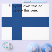 フィンランド国旗のフライヤー チラシ (シングル)