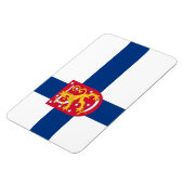 フィンランド国旗のマグネット – Cross & Arms マグネット (左側)