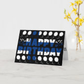 フィンランド国旗の愛国的誕生日 カード (黄色い花)