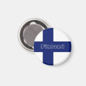 フィンランド国旗の磁石 マグネット (正面/裏面)