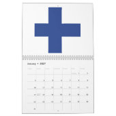 フィンランド国旗の紋章 カレンダー (1月 2027)