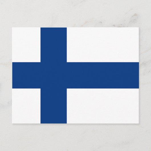 フィンランド国旗の絵はがき ポストカード (正面)