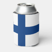 フィンランド国旗を持つクーラーボックス 缶クーラー (缶裏面)