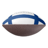 フィンランド国旗を持つ愛国的なアメリカンフットボール アメリカンフットボール (回転270)