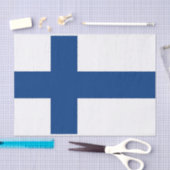 フィンランド国旗を持つ愛国的ティッシュペーパー 薄葉紙 (クラフト)
