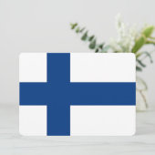 フィンランド国旗を持つ愛国的招待状 招待状 (スタンド正面)