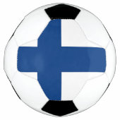 フィンランド国旗を掲げた愛国的なサッカーボール サッカーボール (正面)