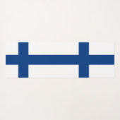 フィンランド国旗を掲げた愛国的なヨガマット ヨガマット (裏面(横))