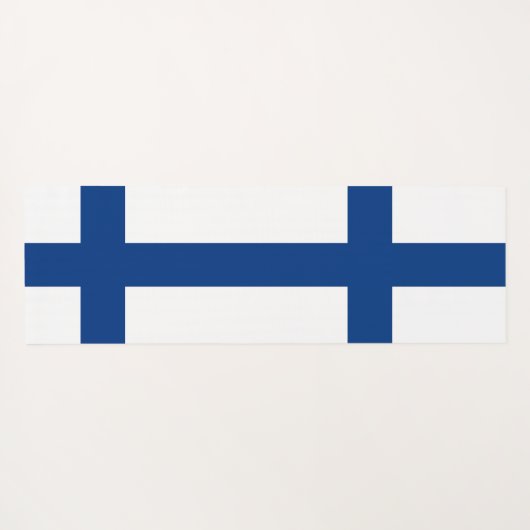 フィンランド国旗を掲げた愛国的なヨガマット ヨガマット (裏面(横))