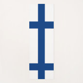 フィンランド国旗を掲げた愛国的なヨガマット ヨガマット (正面)