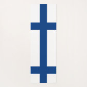 フィンランド国旗を掲げた愛国的なヨガマット ヨガマット (裏面)