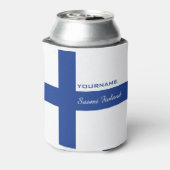 フィンランド国旗カスタムのクーラー 缶クーラー (缶裏面)