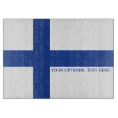 フィンランド国旗カスタムの切断ボード カッティングボード (正面)