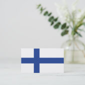 フィンランド国旗カスタムの名刺 名刺 (スタンド正面)