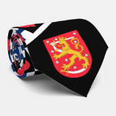 フィンランド国旗ハートパターンフィンランド国立プライド ネクタイ (ロール)