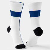 フィンランド国旗フィンランド国家プライドおもしろい愛国心 ソックス (傾斜あり)