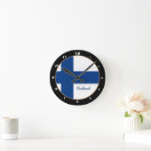 フィンランド国旗フィンランド国旗ホーム/デザイン ラウンド壁時計 (ホーム)