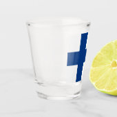 フィンランド国旗フィンランド愛国心 ショットグラス (左)