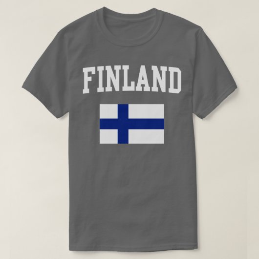 フィンランド国旗フィンランド Tシャツ (デザイン正面)