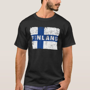 フィンランド国旗フィンリッシュプライド記念物フィンリッシュな国 Tシャツ