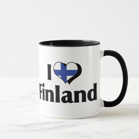 フィンランド国旗大好き マグカップ (右)