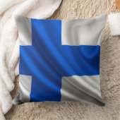 フィンランド国旗装飾用クッション クッション (ブランケット)