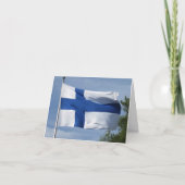 フィンランド国旗 カード (正面)