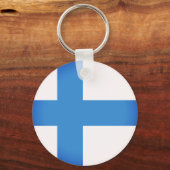 フィンランド国旗 キーホルダー (正面)