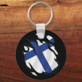 フィンランド国旗 キーホルダー (裏面)