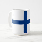 フィンランド国旗 コーヒーマグカップ (正面左)