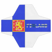 フィンランド国旗 サッカーボール (フラット)