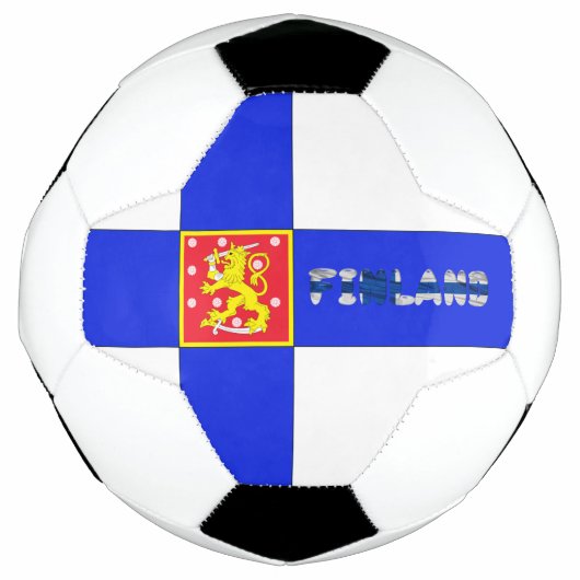 フィンランド国旗 サッカーボール (正面)