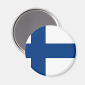フィンランド国旗(スオメンリップ,フィランズフラガ) マグネット (正面/裏面)