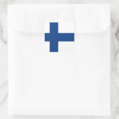 フィンランド国旗 スクエアシール (バッグ)