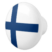フィンランド国旗 セラミックノブ (右)