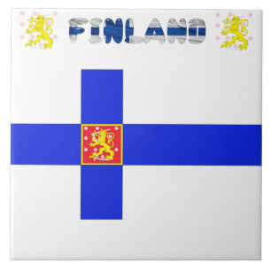 フィンランド国旗 タイル