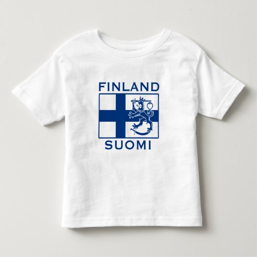 フィンランド国旗 トドラーTシャツ (正面)