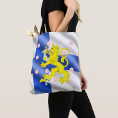 フィンランド国旗 トートバッグ (クローズアップ)