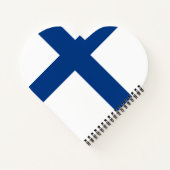 フィンランド国旗 ノートブック (裏面)