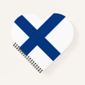 フィンランド国旗 ノートブック (正面)