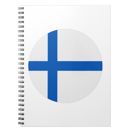 フィンランド国旗 ノートブック (正面)