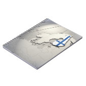 フィンランド国旗 ノートブック (左側)