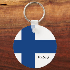 フィンランド国旗&フィンランドの休日,旅行/スポーツ キーホルダー