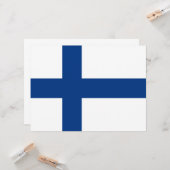 フィンランド国旗（フィンランド） カード (正面/裏面インサイチュ)