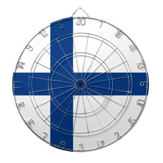 フィンランド国旗（フィンランド） ダーツボード (正面)